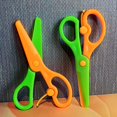 thumbnail image 2 of CHENMEI Kids Scissors Blunt Tip Scissor Preschool Training for Toddler & Children Anti Pinch Design Child Hand Coordination Development Tools Scrapbooking Supplies, 2 of 7