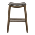 thumbnail image 1 of Topline Home Furnishings Pub Height Stool, Faux Leather, 1 of 5