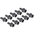 thumbnail image 1 of Unique Bargains UPVC Reducer Pipe Fitting 20mm OD 13mm Barbed, 10 Pack Straight Coupling Adapter Connector, Grey, 1 of 5