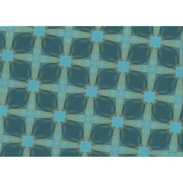 Ahgly Company Tapis d'Intérieur Lavables en Machine Rectangle Transitionnel Vert Sarcelle Moyen, 2' x 5'
