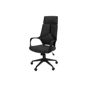 Monarch Specialties 7272 Président du Bureau exécutif haut de page - Tissu noir/noir