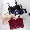 thumbnail image 5 of Soft Simple Sexy Breathable Wirefree Lace Bralette ，Average code, 5 of 5