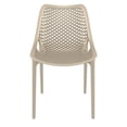 thumbnail image 3 of Siesta ISP014-DVR Chaise de Salle à Manger Extérieure à Air Dove Gris - Ensemble de 2, 3 of 10