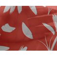 thumbnail image 5 of oneOone Georgette Viscose Rouge Pastel Tissu Feuilles et Floral Tissu pour Robe Tissu Imprimé Tissu au Mètre 42 Pouces de Large, 5 of 5