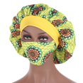 thumbnail image 1 of Chapeau Femmes Chapeaux Rouges Modèle Africain Femmes Réglables Large Bande Élastique Bonnet de Nuit pour Parti, 1 of 5