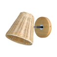 thumbnail image 4 of Rattan Wall Sconce Handmade Lighting Rustic Wall Sconces for Cafe Hotel Barn, 4 of 8