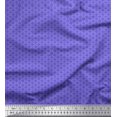 thumbnail image 1 of Soimoi Purple Velvet Fabric Flower Geometric Print Sewing Fabric Yard 58 Inch Wide, 1 of 3