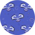 thumbnail image 1 of Ahgly Tapis d'Intérieur Lavable en Machine Carré Transitionnel Bleu Ciel, 3 Pieds Carré, 1 of 7