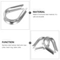 thumbnail image 3 of Miangastore Stainless Steel Wire Thimble Ring Shape 20Set 1.5x0.9x0.3In, 3 of 8