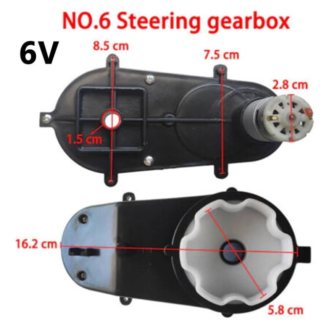Steering Motor Gearbox 6V 12V for Children\'s Electric Car, Kids Ride on Toy car