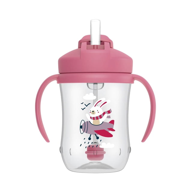 Parent’s Choice Trainer Cup with Weighted Straw, 270 ml, 6 months+, Pink