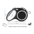 thumbnail image 4 of Retractable Dog Leash 26 Feet Dog Leash for Small to Large Dogs up to 110lbs Heavy Duty Design with Anti-Slip Handle One-Handed Quick-Lock Braking System., 4 of 5