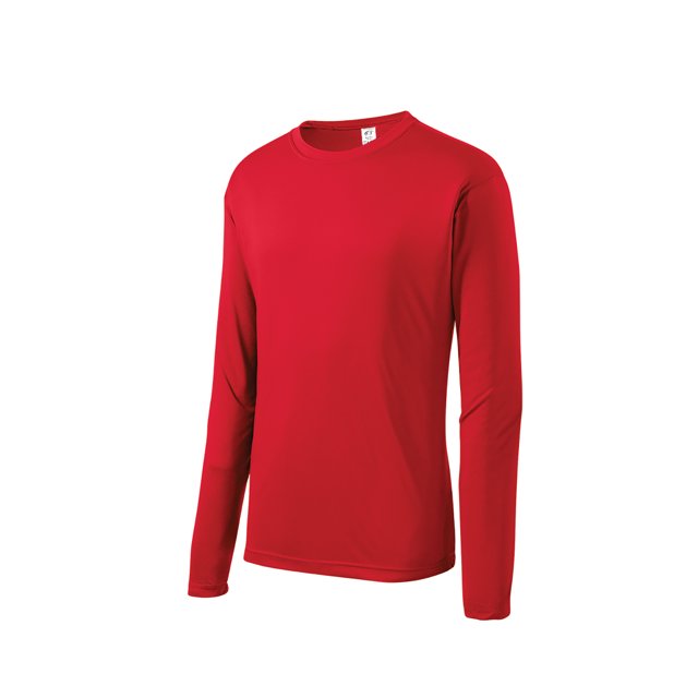 Gravity Threads Chandail à Manches Longues pour Hommes à Évacuation de l'Humidité - Vrai Rouge - Grand