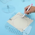 thumbnail image 3 of EGNMCR Acrylic DIY Sewing Patchwork Ruler Special-shaped Hollow Sewing Kit Patchwork Template Sewing patchwork ruler, 3 of 6