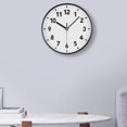 thumbnail image 3 of Estbridge Wall Clock Minimalist Japanese Design Large Wall Clock Silent Sweep Mechanism Kitchen Clock White &, 3 of 4