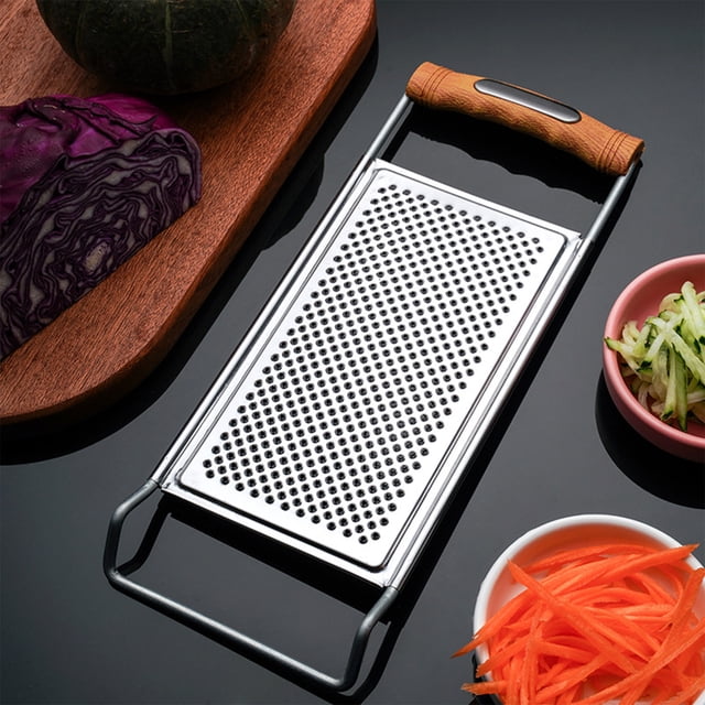 Dvkptbk stainless steel grater Stainless Steel Foldable Double Sided Grater Multi Functional Household Grater for Potatoes and Cheese Kitchen Tool