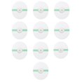 thumbnail image 1 of Ensemble de 10 Pcs de Couvre-Capteurs Ovales Transparents Libre, 1 of 6