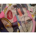 thumbnail image 5 of oneOone Silk Tabby Dusty Gray Fabric Abstract Comic Face Sewing Craft Projects Fabric Prints By Yard 42 Inch Wide, 5 of 5