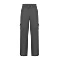 thumbnail image 2 of Kcodviy Men's Rope Loosening Waist Comfortable Slip Solid Color Pocket Trousers Little Fuzzy Loose Sports Trousers, 2 of 8