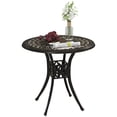thumbnail image 1 of Outsunny Table à Manger de Patio Rond de 30 Pouces, Brun, 1 of 10