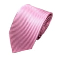 thumbnail image 1 of Pxiakgy Cravate pour Homme Cravate de Fête Cravate Rayée Classique Tissée Cravate de Mariage Rose Taille Unique, 1 of 1