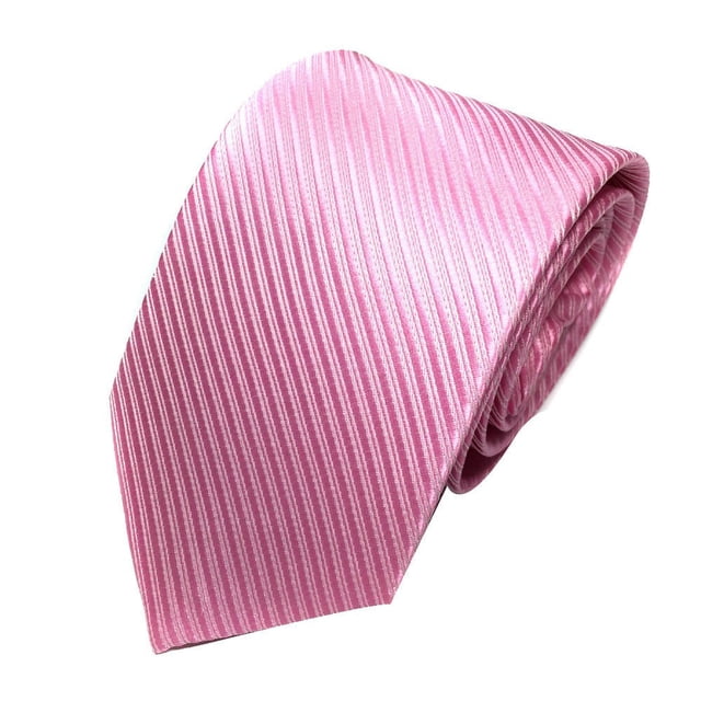Pxiakgy Cravate pour Homme Cravate de Fête Cravate Rayée Classique Tissée Cravate de Mariage Rose Taille Unique