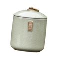 thumbnail image 4 of Luzkey Ceramic Tea Storage Jar Container Case Table Centerpiece Tank Home Decor Tea Canister with Airtight Lid for Candy Nuts Pantry Beige, 4 of 8