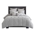 thumbnail image 1 of Madison Park Signature Essence Ensemble de Literie Jacquard en Coton 9 Pcs - Gris, 1 of 14