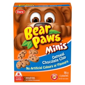 Bear Paws Minis Oatmeal Chips de chocolat