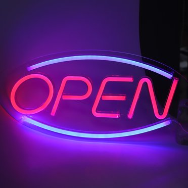 Spptty Lettres Ouvertes en Forme de Néon LED Suspendu Enseignes de Magasin USB LED Lumière pour Maison Magasin