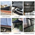 thumbnail image 3 of Sunblock Shade Cloth Sunshade Net With Grommets Black For Plant Cover Protection Greenhouse Kennel Swimming Pool, 3 of 10