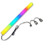 Amdohai COOLMOON Magnetic ARGB LED Strip Dual Side Lighting Strip Rainbow PC Case Light Bar with 5V 3Pin ARGB Header Sync Lighting Effect