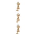 thumbnail image 2 of maskred Style With Elegant Lace Dress Applique Beautiful Florals Applique Patch Gold 3Set, 2 of 6