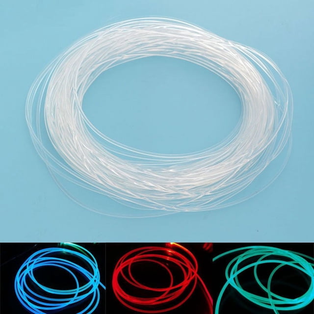 Bgsha PMMA Side Glow Optic Cable 1.5/2/3/4mm Diameter for Car LED Lights Bright