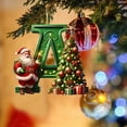 thumbnail image 3 of Nilvkv 26 Letters Christmas Tree Decoration Pendant Christmas Tree Ornaments Personalized DIY Christmas Ornaments Christmas Decoration Xmas Tree Hanging Decor Feature, 3 of 6