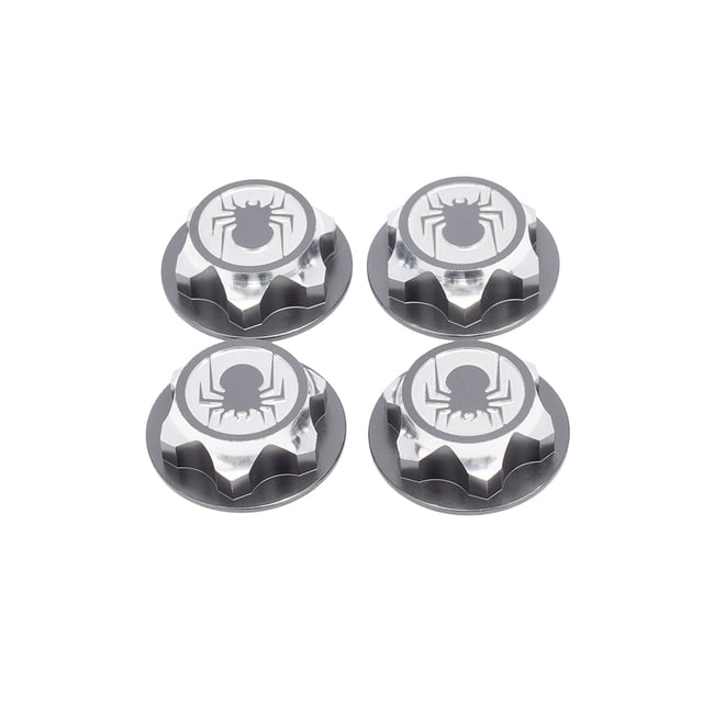 4 Pcs Écrou de Roue Hexagonale Résistant à l'Usure Couvercle Centre Voiture RC Capuchons Réglables Enjoliveur Manche Clé Filetée Jante de Pneu Bonne Étanchéité 1:8 Voiture RC Tout-Terrain Gary