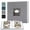 Gray #4, variant on Large Photo Album with Writing Space | 50 Pages Holds 300 4x6 Photos | Linen Cover with Display Window | Acid-Free PVC-Free Photo Preservation