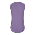 thumbnail image 4 of AherBiu Womens Tank Tops V Neck Basic Solid Color Tops Flowy Loose Fitted Summer Sleeveless Camis Shirts, 4 of 7