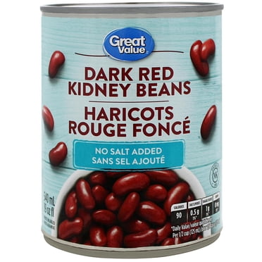 Great Value No Salt Added Dark Red Kidney Beans