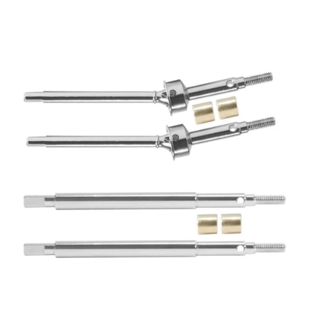 fastboy RCGOFOLLOW Aluminum Alloy CNC Machined Rear CVD Shaft For 1/18 Rc Rear CVD Shaft Trx4m RC Car Part RC Car Accessories Silver