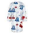 thumbnail image 5 of Peignoirs pour Femmes Peignoir Long Chaud Tendance à Manches Longues d'Hiver Pyjama Robe de Nuit, 5 of 5