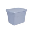thumbnail image 1 of Sterilite Bac de rangement en plastique de 68 L avec couvercle à pression, empilable - bleu pâle, 1 of 7