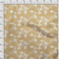 thumbnail image 4 of oneOone Cotton Flex Yellow Fabric Geometrical Mix Sewing Material Print Fabric By The Yard 40 Inch Wide, 4 of 4