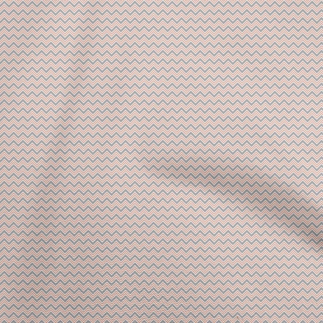 oneOone Cotton Poplin Gray Fabric Chevron Sewing Craft Projects Fabric Prints By Yard 42 Inch Wide
