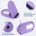 thumbnail image 3 of Support de Cellulaire, Lot de 6 Support de Cellulaire Pliable de Bureau Réglable Universel Multi-Angle pour Bureau Tablette iPad Mini iPhone X/8/7 Plus/7/6s/6 Samsung Galaxy, Noir, Blanc, Bleu Lot de 6, 3 of 5