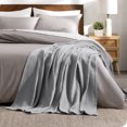 thumbnail image 4 of Bare Home Waffle Blanket - 100% Cotton - Lightweight & Breathable, 4 of 7