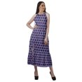 thumbnail image 2 of Moomaya Robe Longue Maxi de Fête pour Femmes en Rayonne Imprimée à Encolure Licou avec Fente avant, 2 of 4