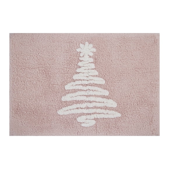 Holiday Time Tree Bath Rug, 17"x24"