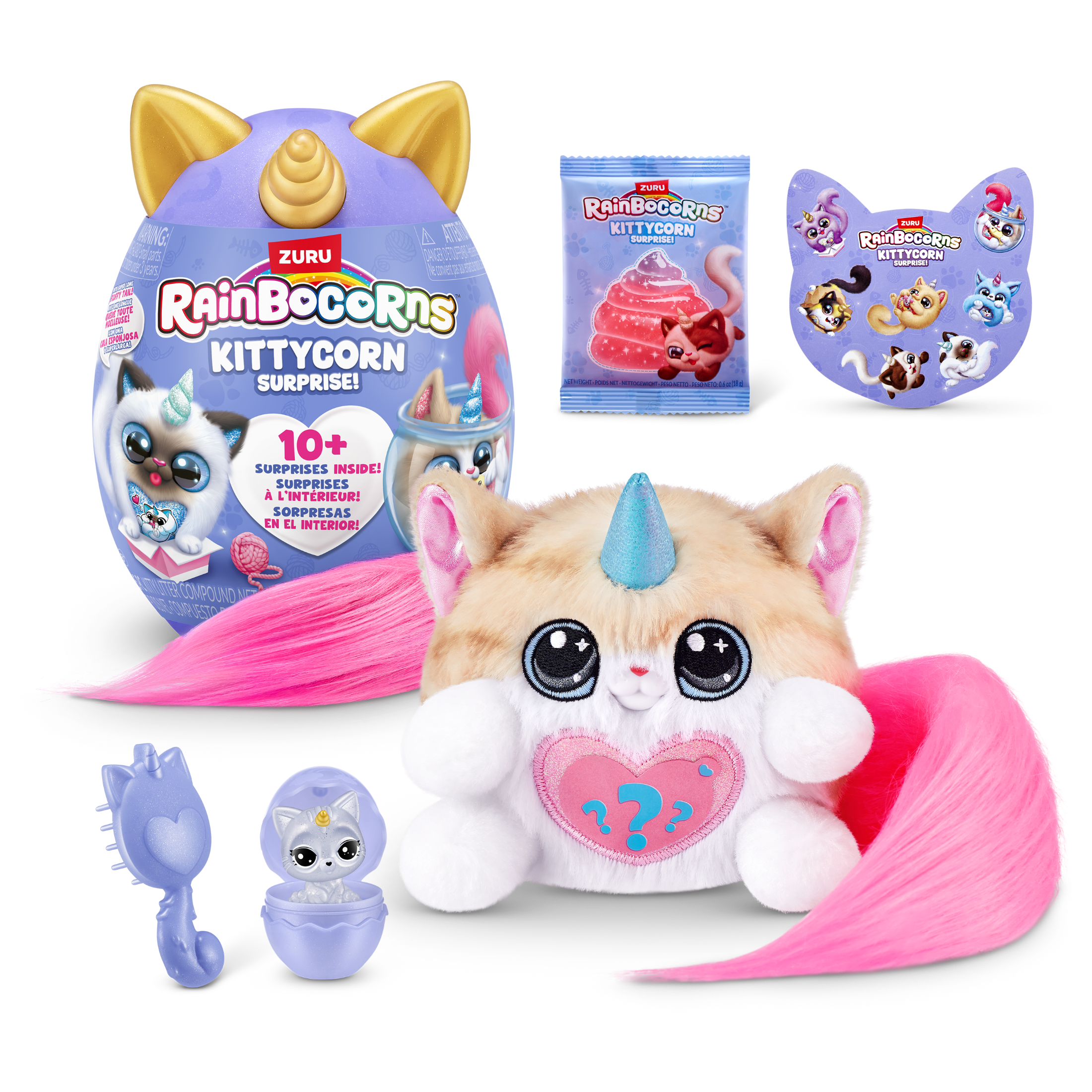 【タイクレ限定】天下一品 クッション こってり 3個セット Kittycorn Surprise Series 3 by ZURU, Plush Toy, Collectible Plush