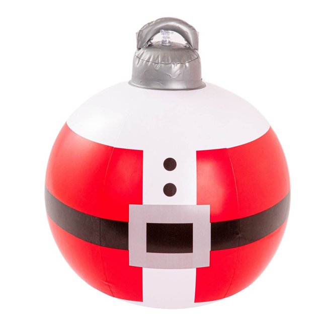 Inflatable Christmas Yard Decoration Ball 60 cm PVC Outdoor Holiday Decor for Lawn Porch or Tree